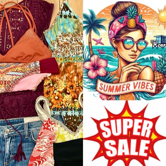 SUMMER SALE LOT ๐ Swimsuits/Coverups, Dresses, Tops/Bottoms 12 for $125 - Picture 10 of 10